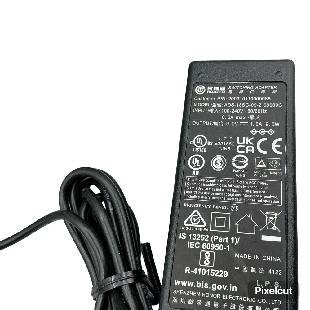 Honor ADS-18SG-09-2 09009G AC Adapter 9V for PAX S58 S60-T S80 S500 S800 S900